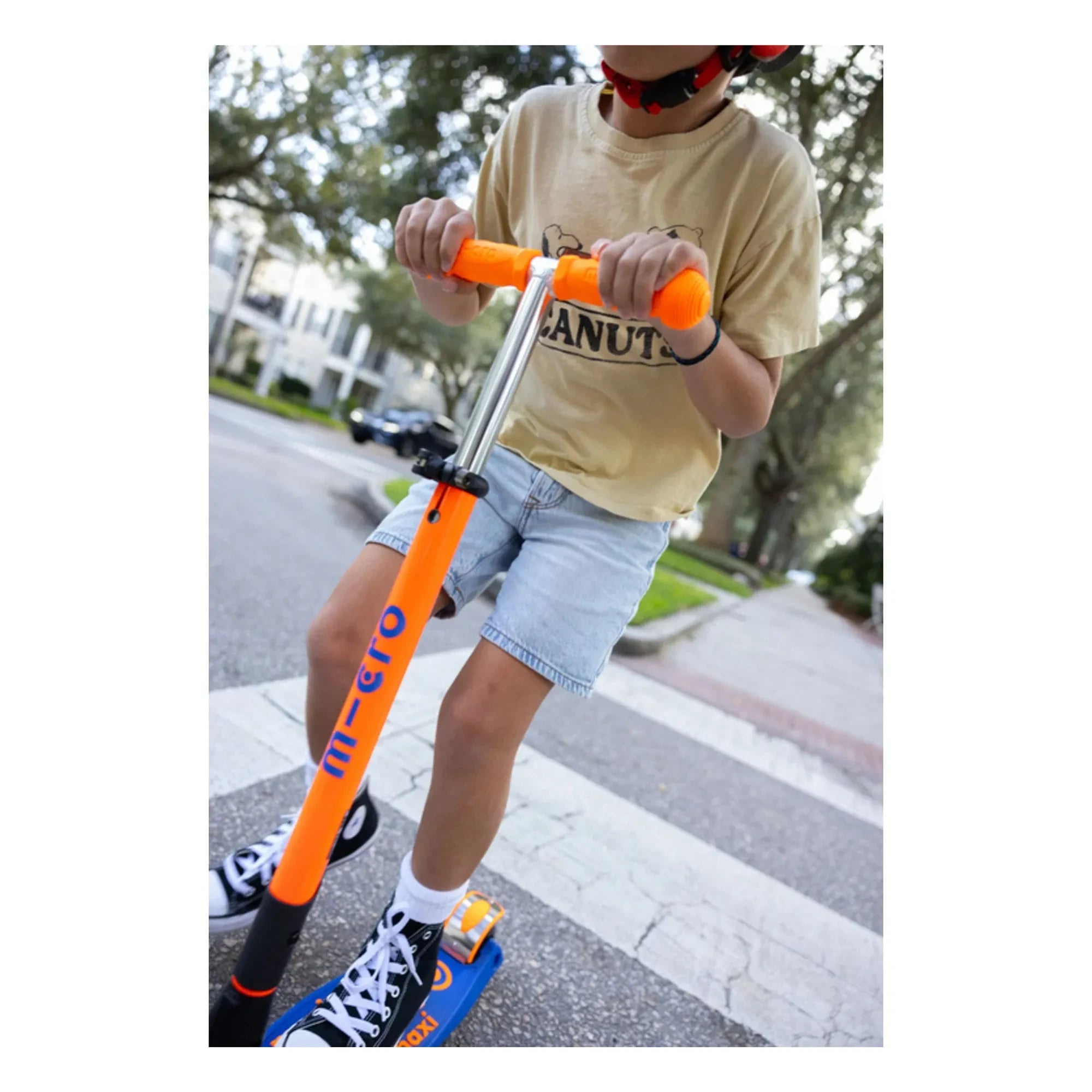 Micro - Maxi Foldable Neon LED Scooter | Orange