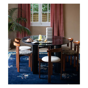 The Socialite Family - Laura chair, upholstered in beech wood and woven fabric | Beige
