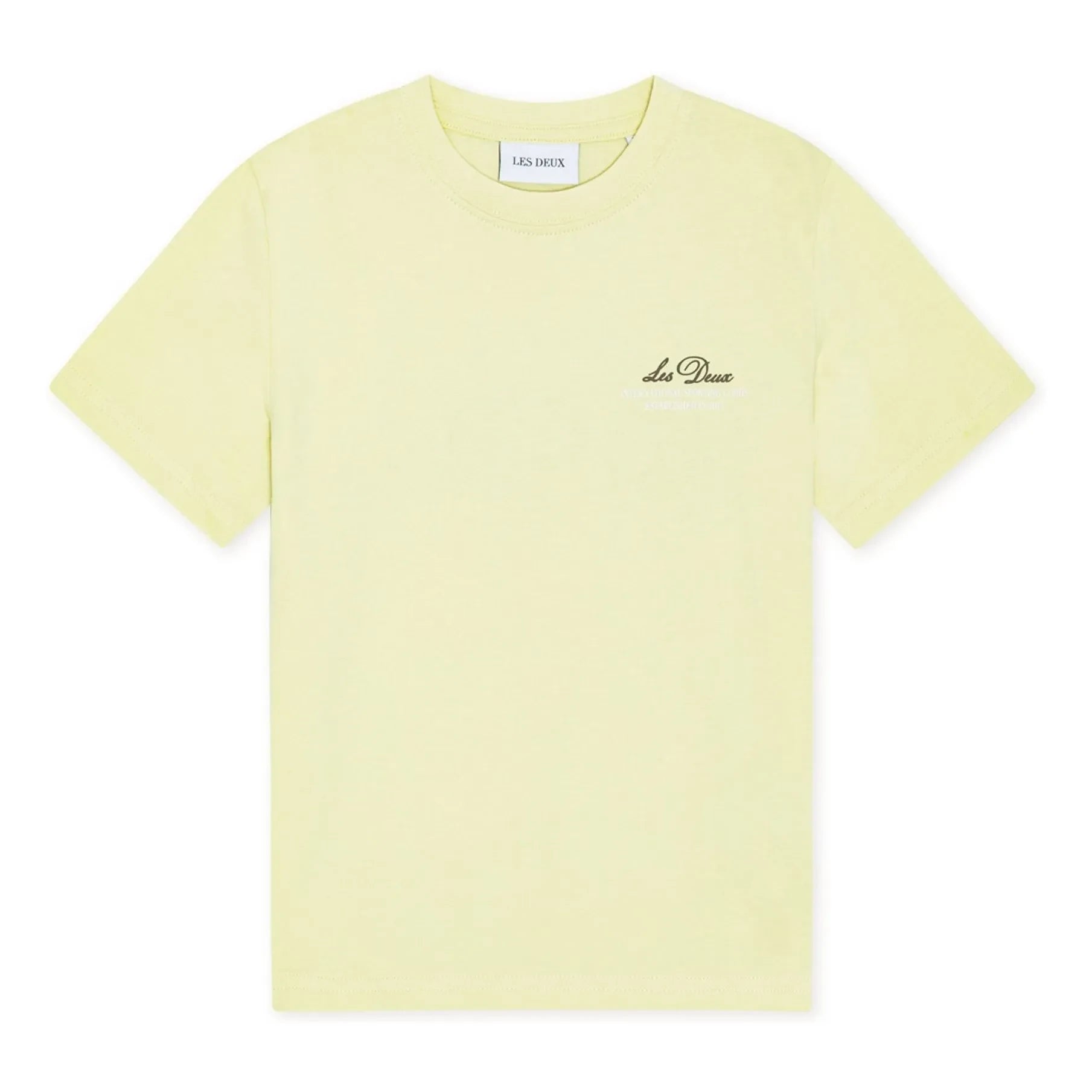 Les Deux - Globe Les Deux Organic Cotton T-Shirt | Yellow