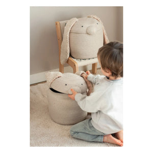 Lorena Canals - Rita Bunny Basket | Ecru