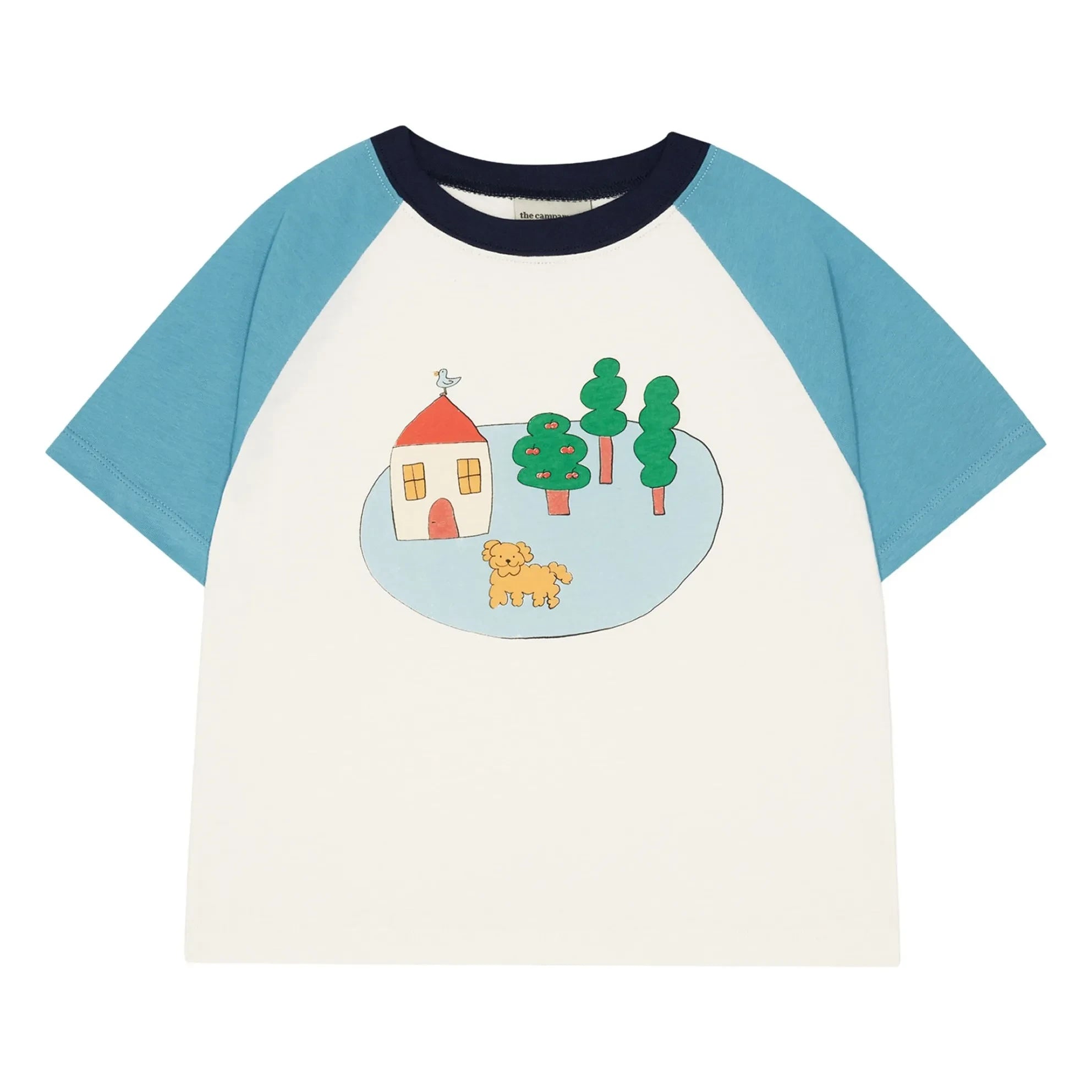 The Campamento - Oversize Village organik pamuk Tişört | Ecru