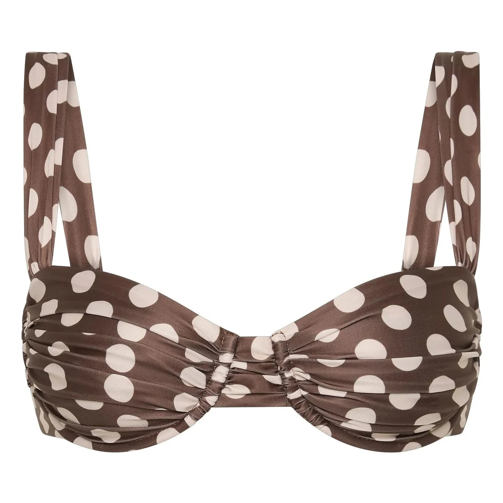 Faithfull the Brand - Polka Dot Top Swimsuit | Chocolate