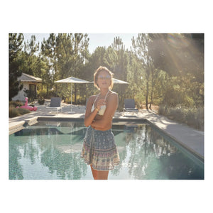 M.A.B.E. - Myla Cotton Skirt | Blue