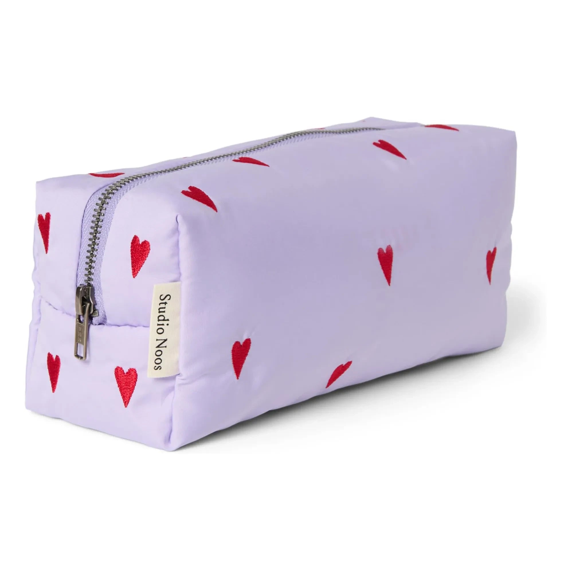 Studio Noos - Puffy Hearts Cosmetic Bag | Lilac