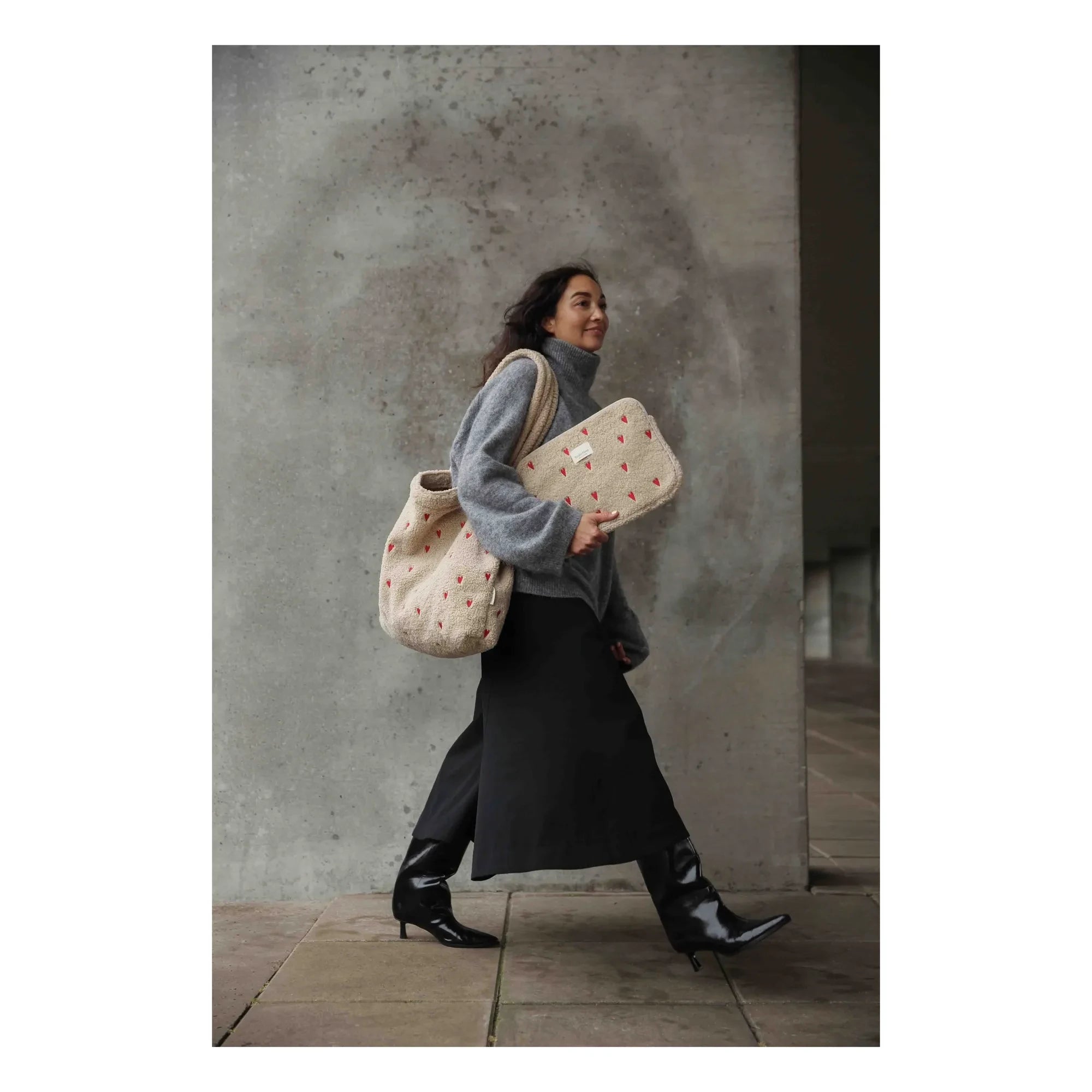 Studio Noos - Heart-Shaped Laptop Case | Ecru