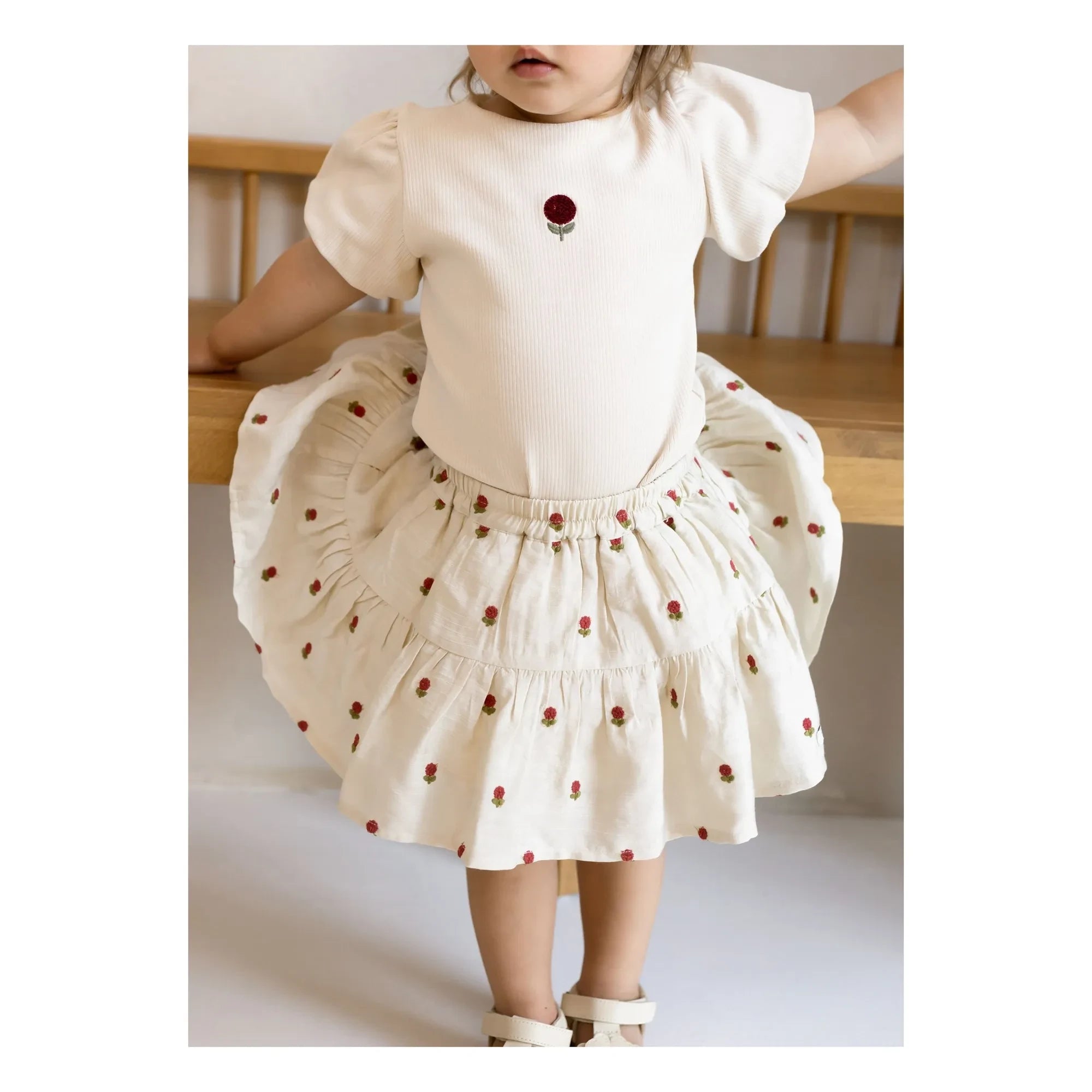 Donsje - Marien Fleur Organic Cotton T-Shirt | Ecru