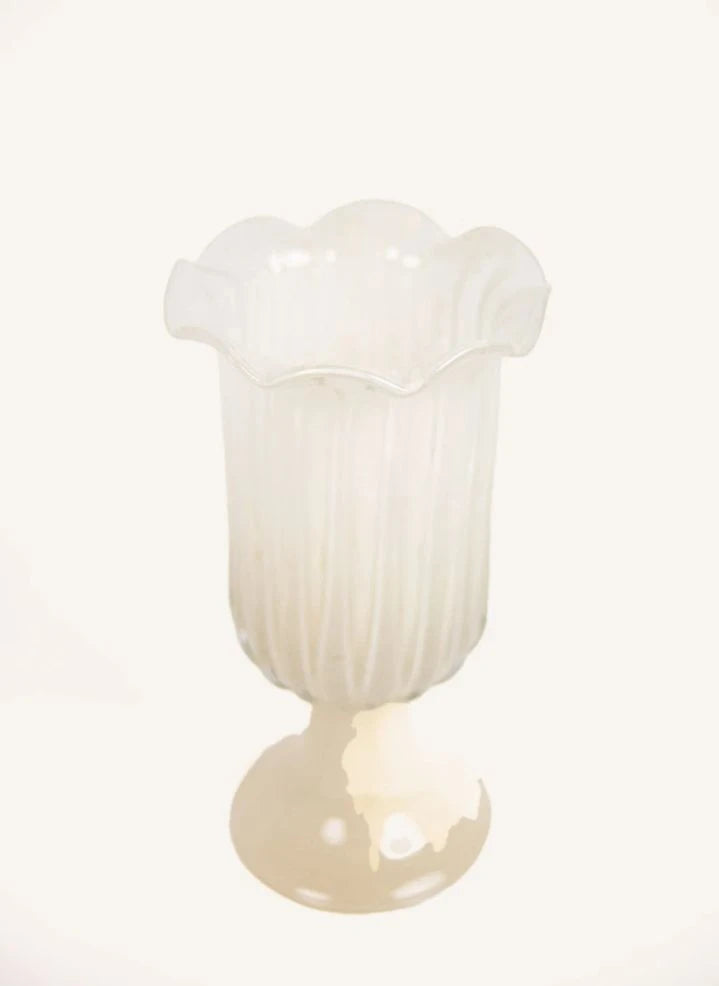 Olsson & Jensen - Tulipa Glass Vase | Off-white