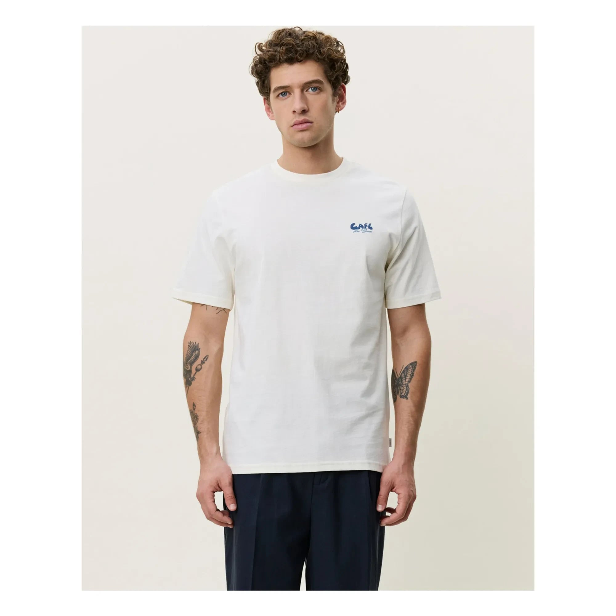 Les Deux - Café T-Shirt | Ivory