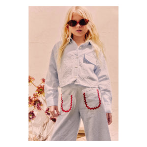 Mipounet - Pauline Vichy Pants | Blue