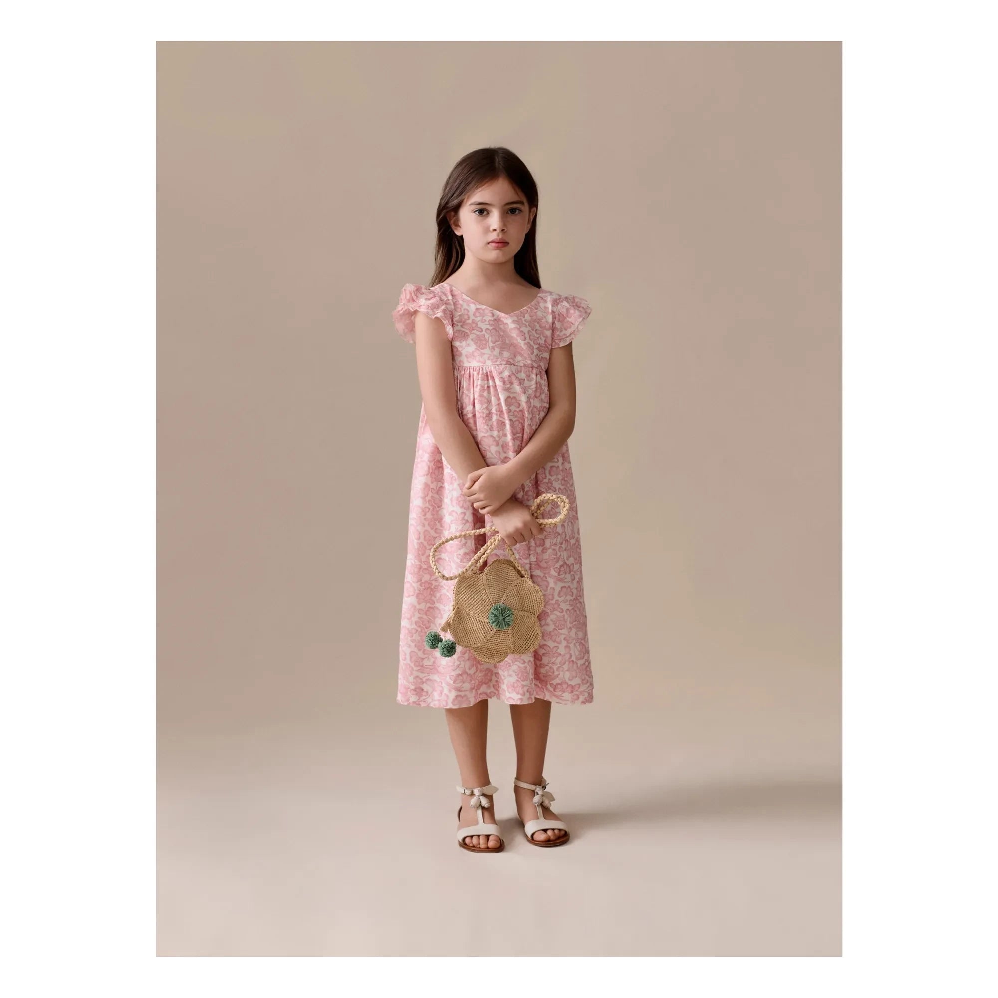 Bonpoint - Galantine Fleurie Dress | Powder Pink