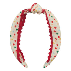 Mimi & Lula - Alice Hearts Knotted Headband | Cream
