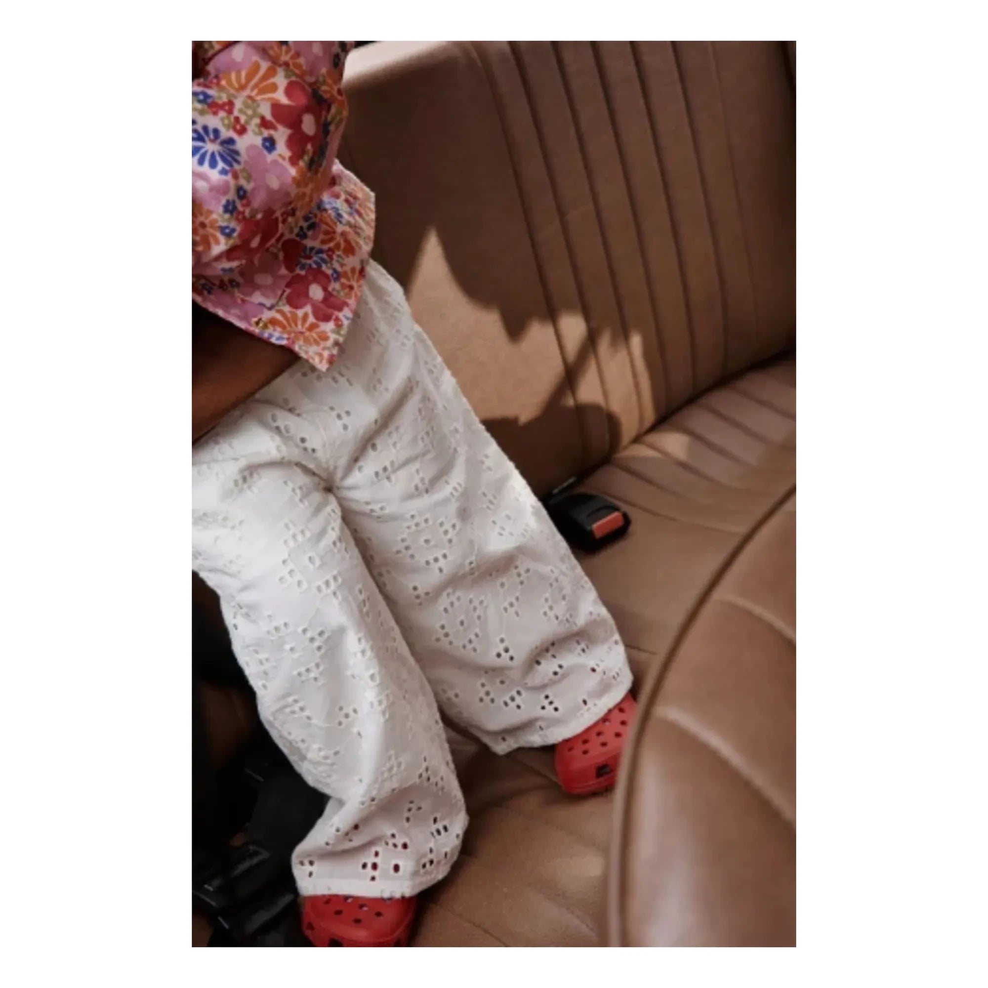 Apaches - Black Embroidered Pants | Cream