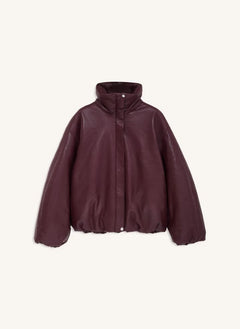Anine Bing - Cyrus Leather Jacket | Burgundy