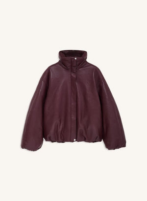 Anine Bing - Cyrus Leather Jacket | Burgundy