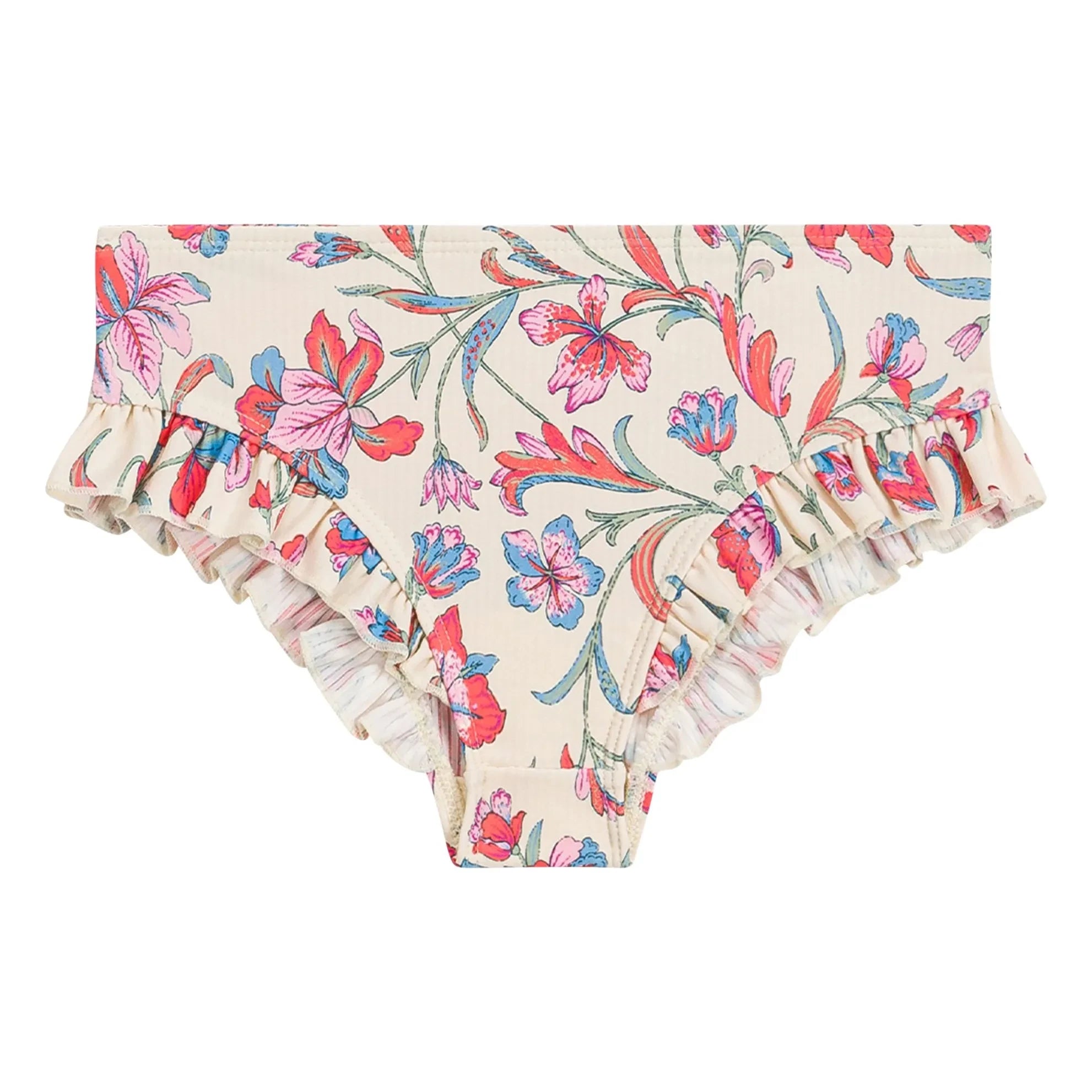 Louise Misha - Yanika Fleuri Long Sleeve Swimsuit Made from Recycled Fibers | Cream