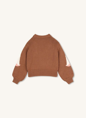 Chloé - Flamants Roses Organic Cotton Sweater | Caramel