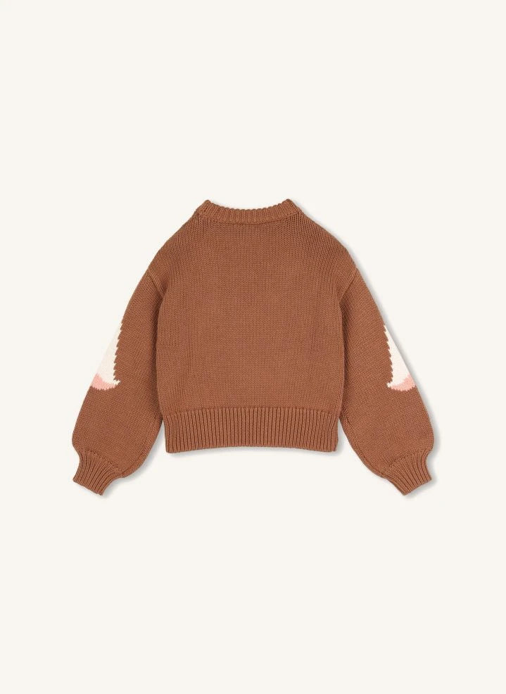 Chloé - Flamants Roses Organic Cotton Sweater | Caramel