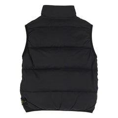 Stone Island - Logolu Kolsuz Şişme Yelek | Siyah