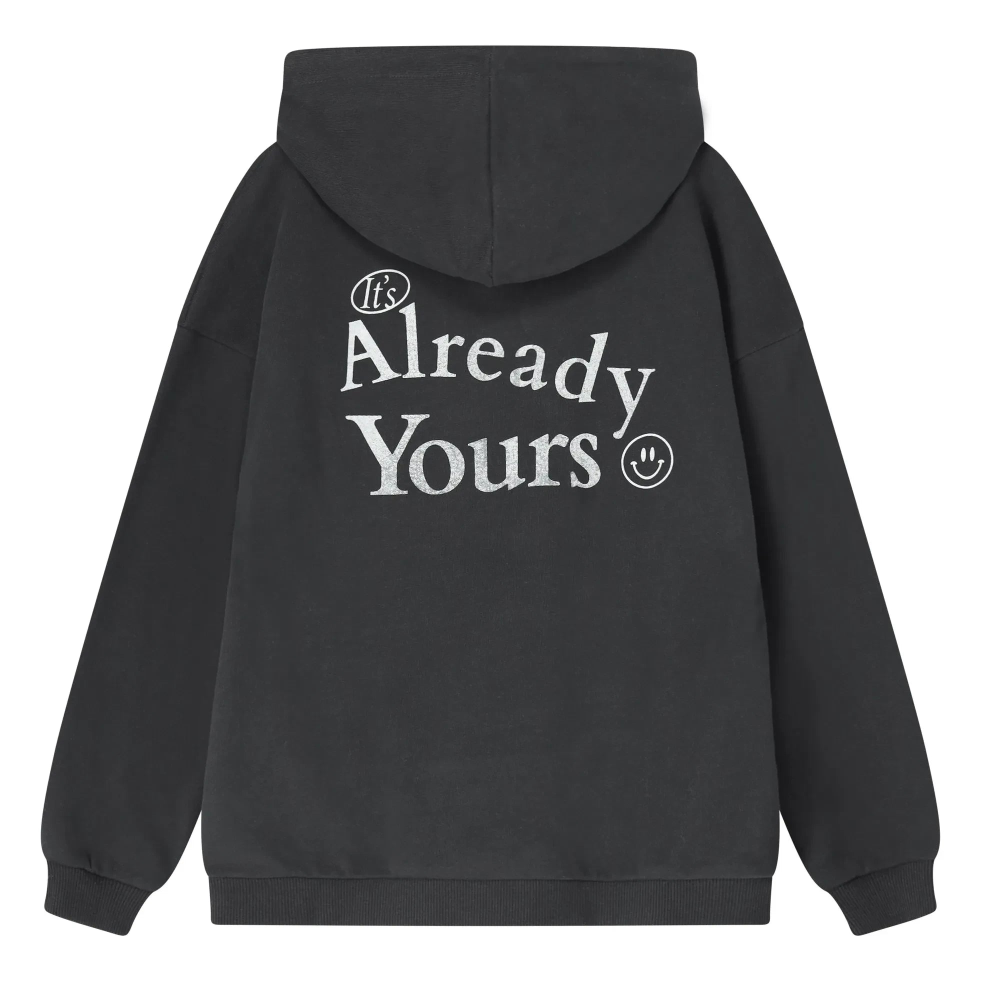 Cos I Said So - Salyangozlu Happy Face Sweat Organic Cotton | Black