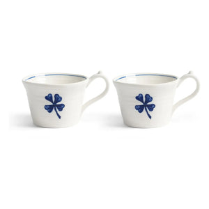 &Klevering - Anouk Porcelain Espresso Cup - Set of 2 | Blue