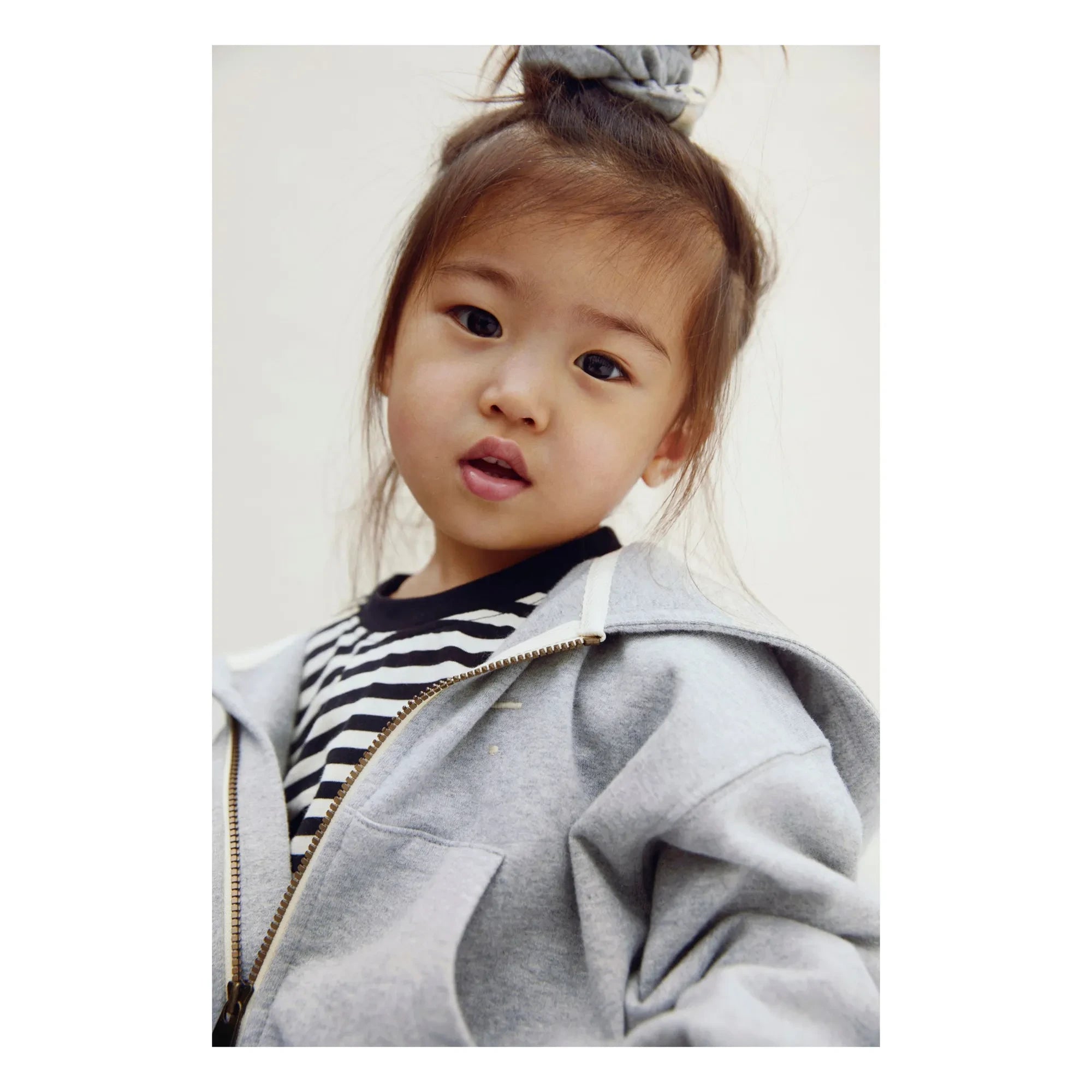 Gray Label - Organic cotton zip-up sweatshirt | Charcoal gray