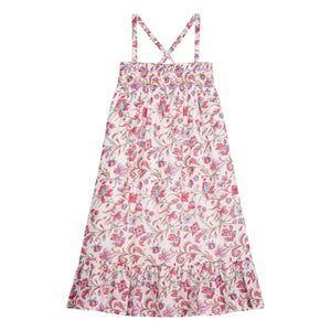 Louise Misha - Marceline Fleurie Organic Cotton Strapless Dress | Pink