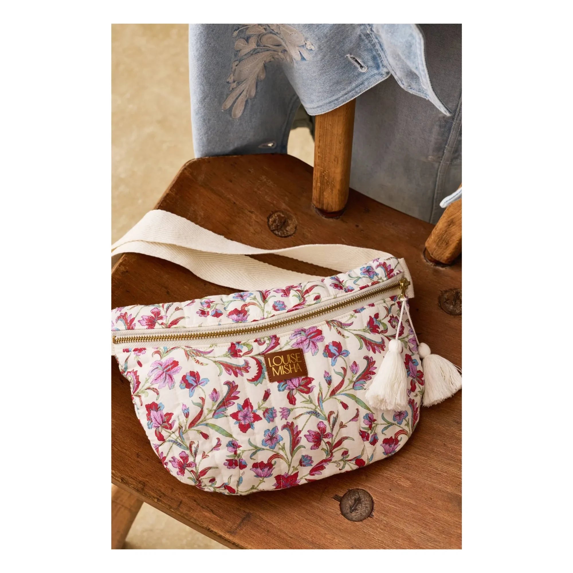 Louise Misha - Sac Banane Gaby Cotton | White