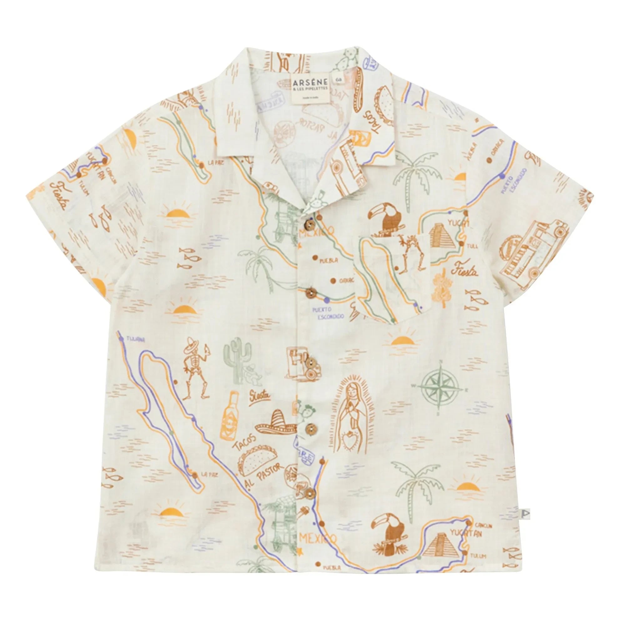 Arsène et Les Pipelettes - Pastor Voile Organic Cotton Shirt | Ecru