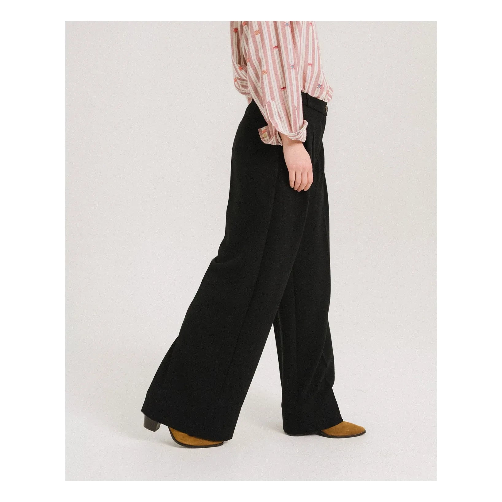 Tinsels - Uptown Bol Paça Pantolon | Siyah