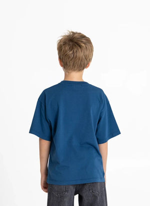 Hundred Pieces - Finn Climb Organic Cotton T-Shirt | Grey Blue