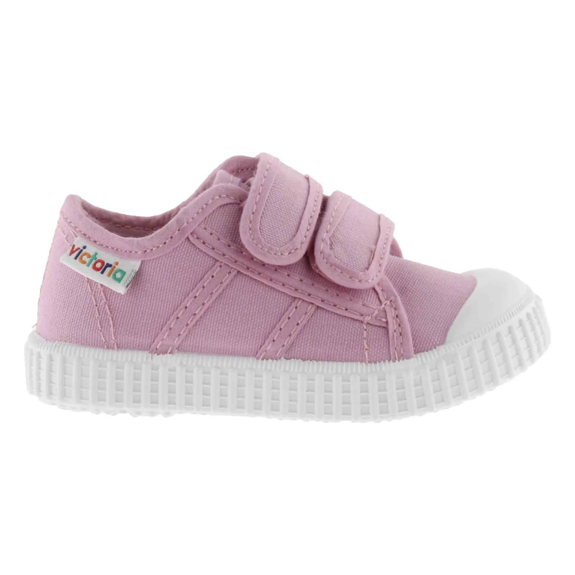 Victoria - Tiras Lona Scratch Sneakers | Pudra pembe