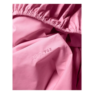 Suite 702 - Organik percale lastikli çarşaf - Pink Candy | Pembe