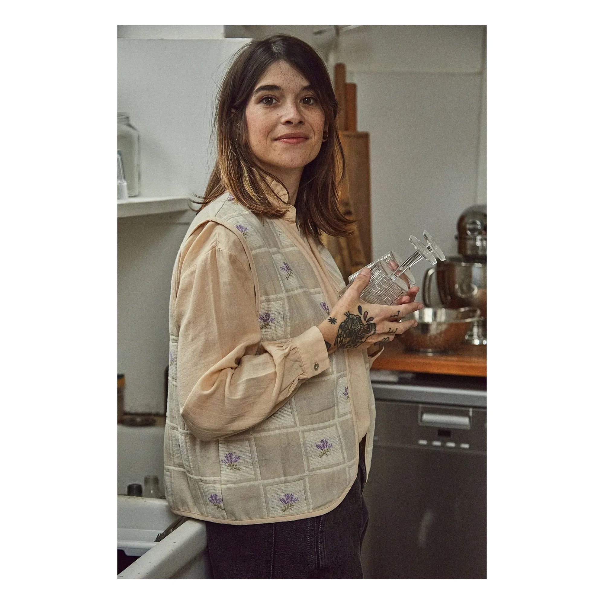 Poudre Organic - Rosier Double Cotton Gauze Blouse - Women's Collection | Ecru