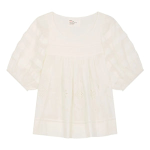 Leon & Harper - Cindie Organic Cotton Blouse | White