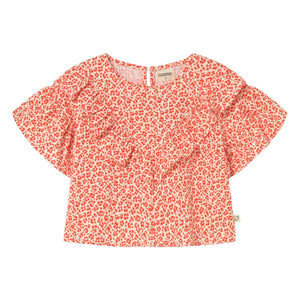 Cozmo - Dunal Leopard Blouse | Red