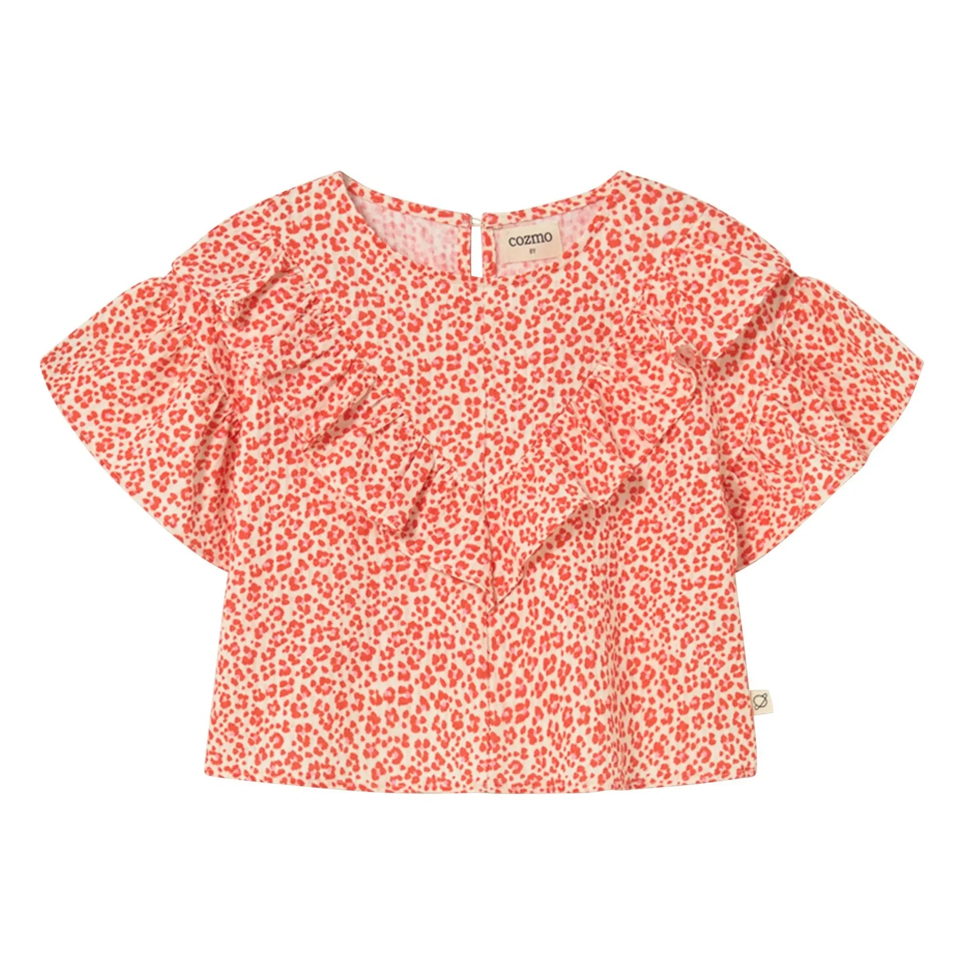 Cozmo - Dunal Leopard Blouse | Red