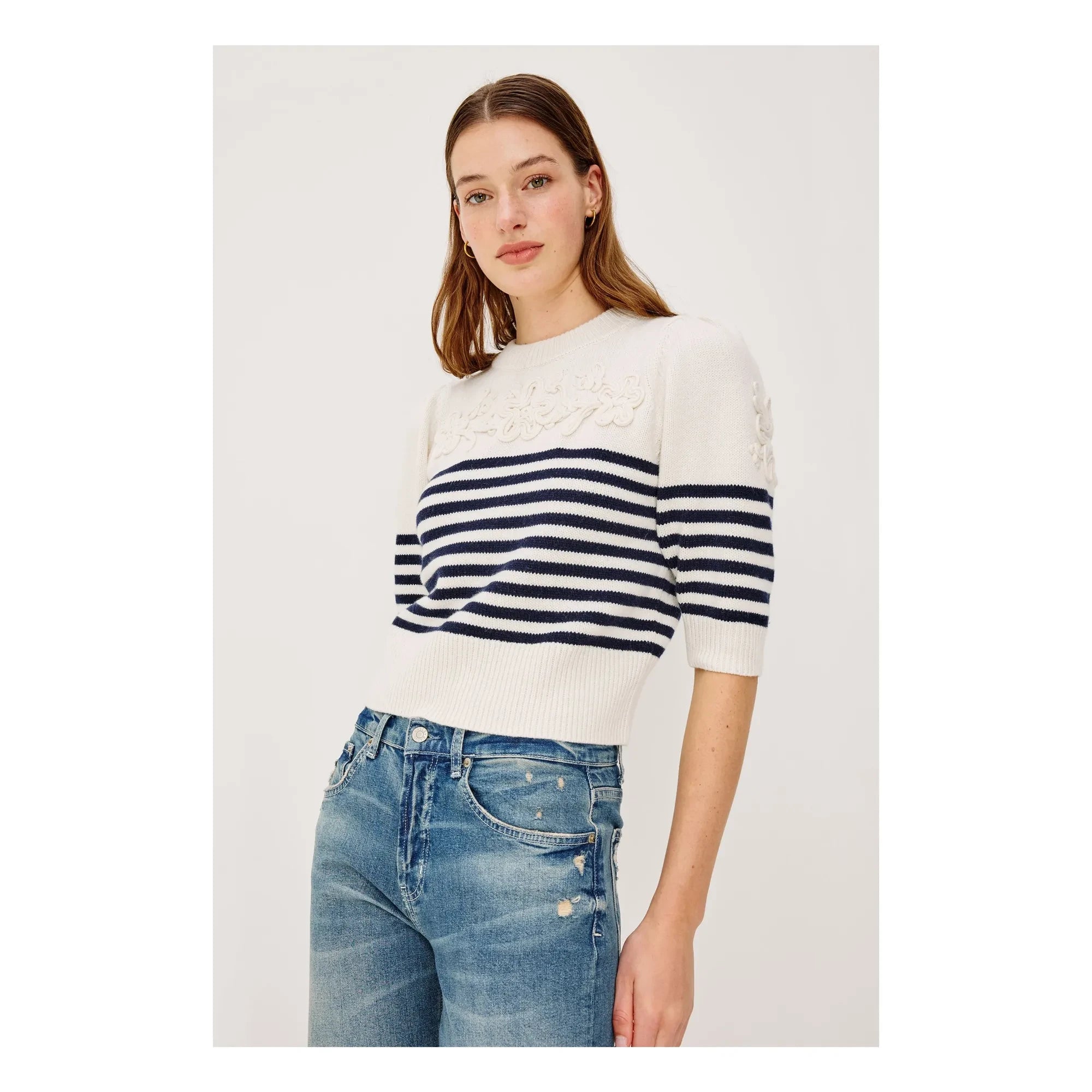 Rails - Martha Striped Sweater | Navy Blue