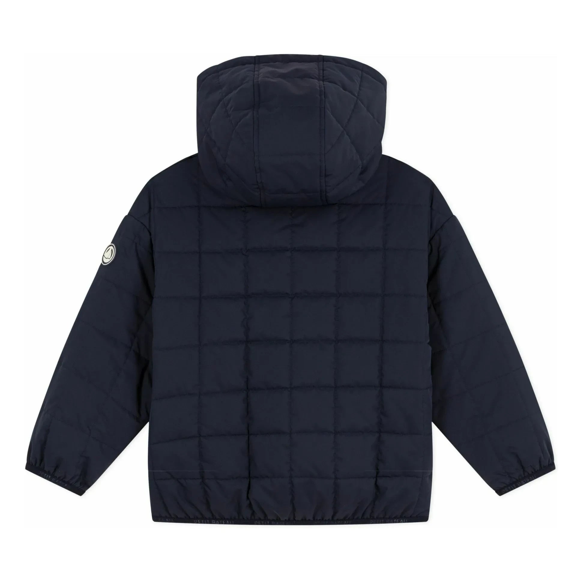 Petit Bateau - Light Down Feather Coat | Navy Blue