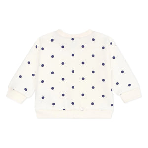 Petit Bateau - Quilted Dot Jacket | Ecru