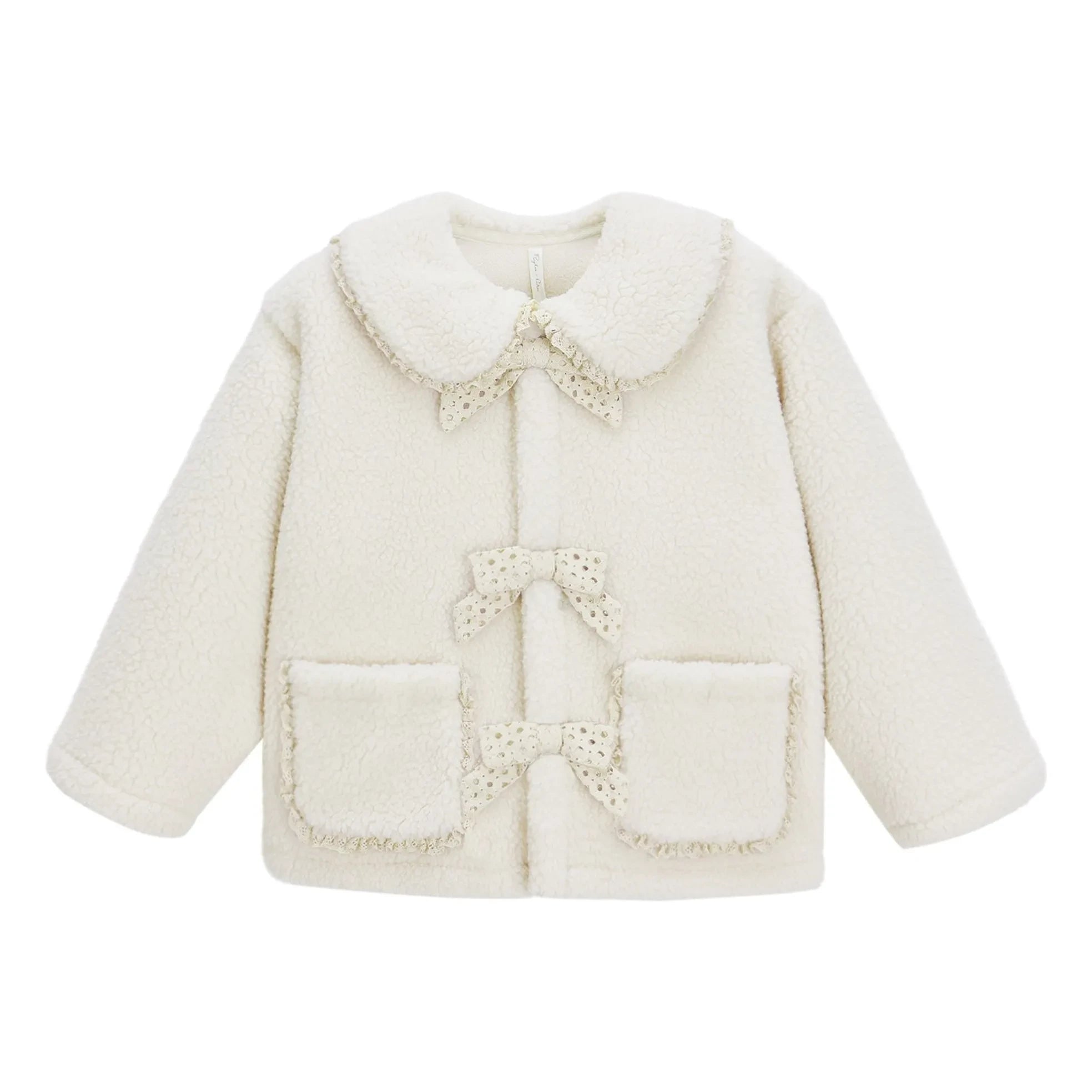 Rylee + Cru - Off-white Sherpa jacket