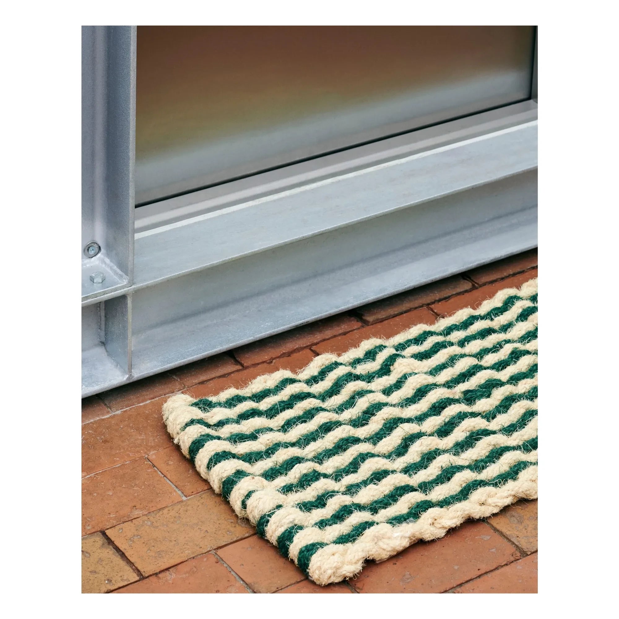 Hay - Coco Striped Wave Doormat | Dark Green