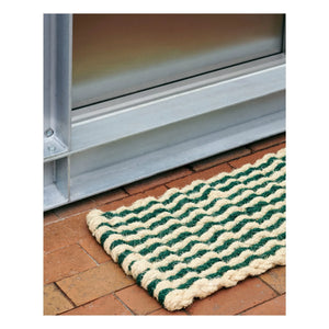 Hay - Coco Striped Wave Doormat | Dark Green