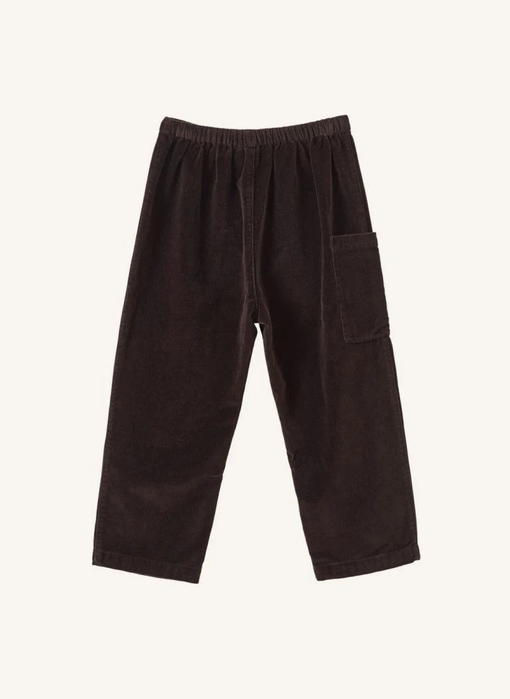 Caramel - Chestnut Velvet Trousers | Chocolate