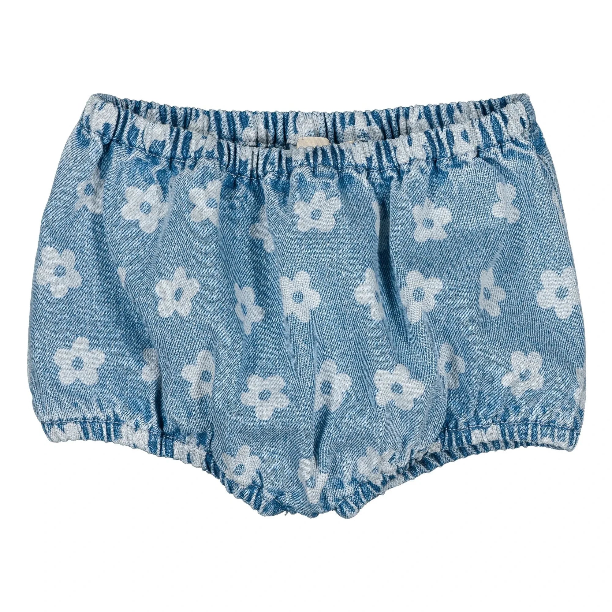 Louis Louise - Yoyo Floral Denim Bloomer | Light Blue