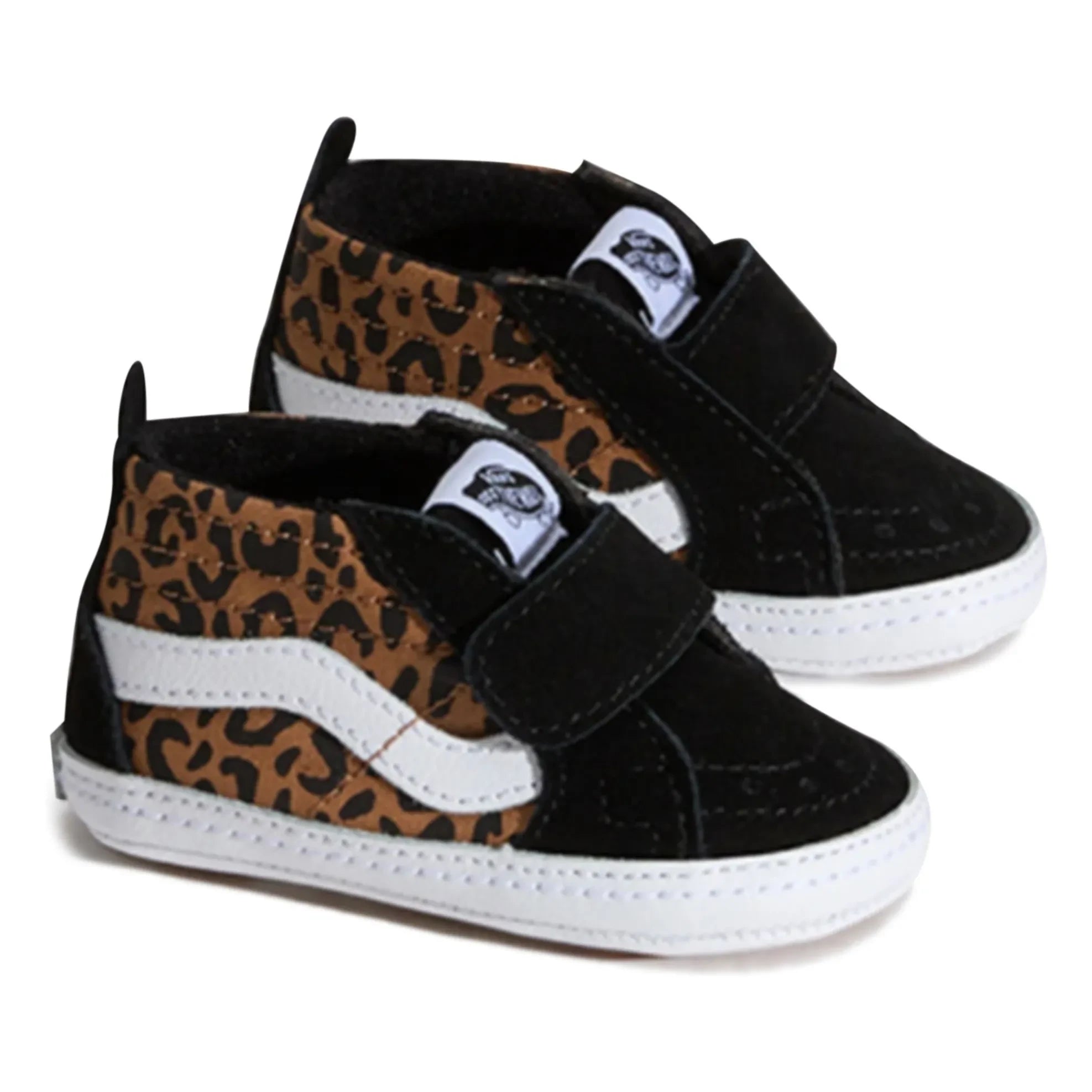 Vans - SK8-Hi Crib Leopard Print Sneakers | Brown