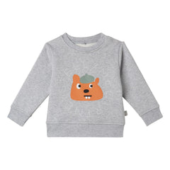 Stella McCartney Kids - Stella Squirrel Sweatshirt | Heather Grey