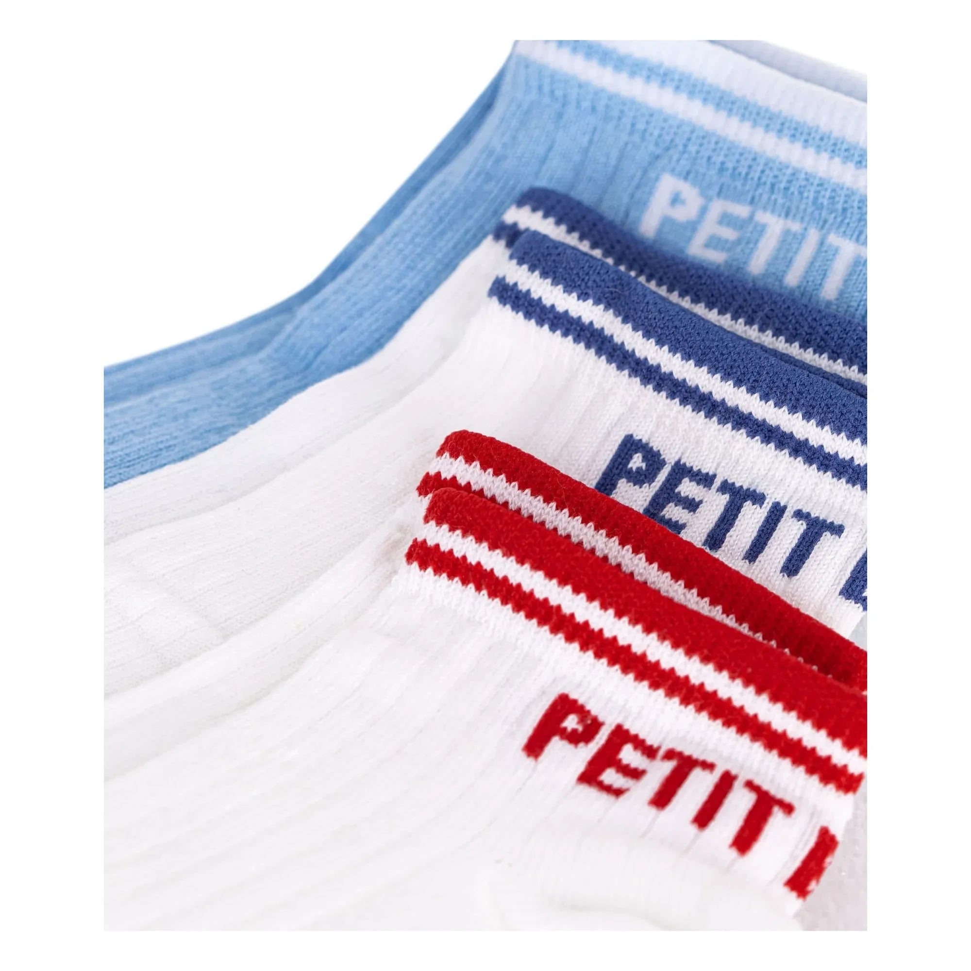 Petit Bateau - Set of 3 Pairs of Low Sports Socks | White