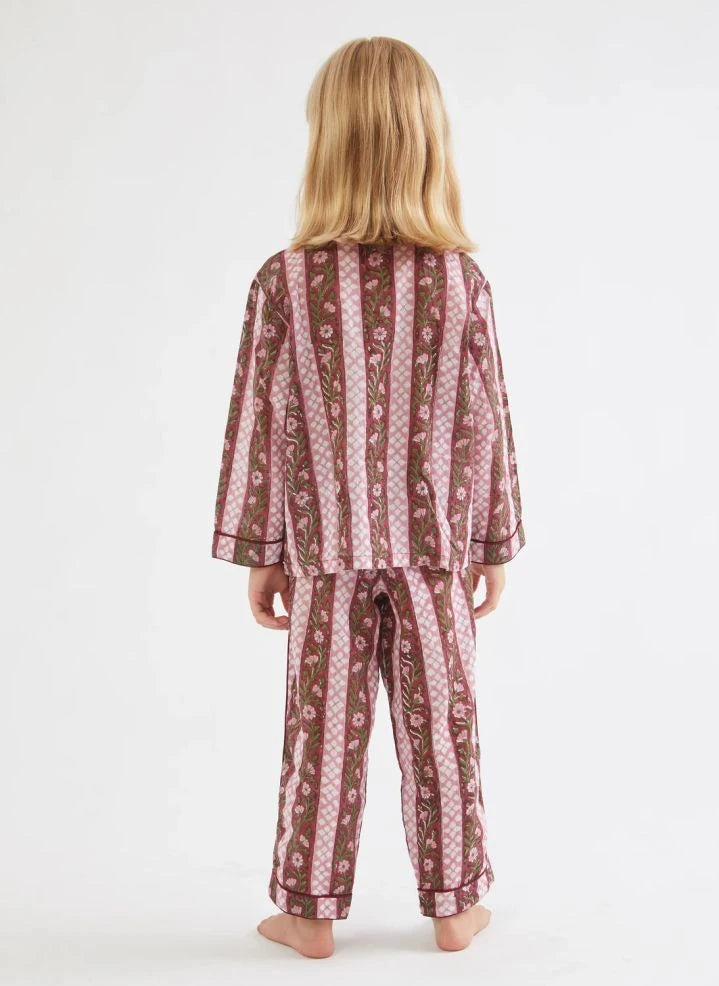 Folkloore - Floral Print Pajama - Folkloore x Smallable | Green