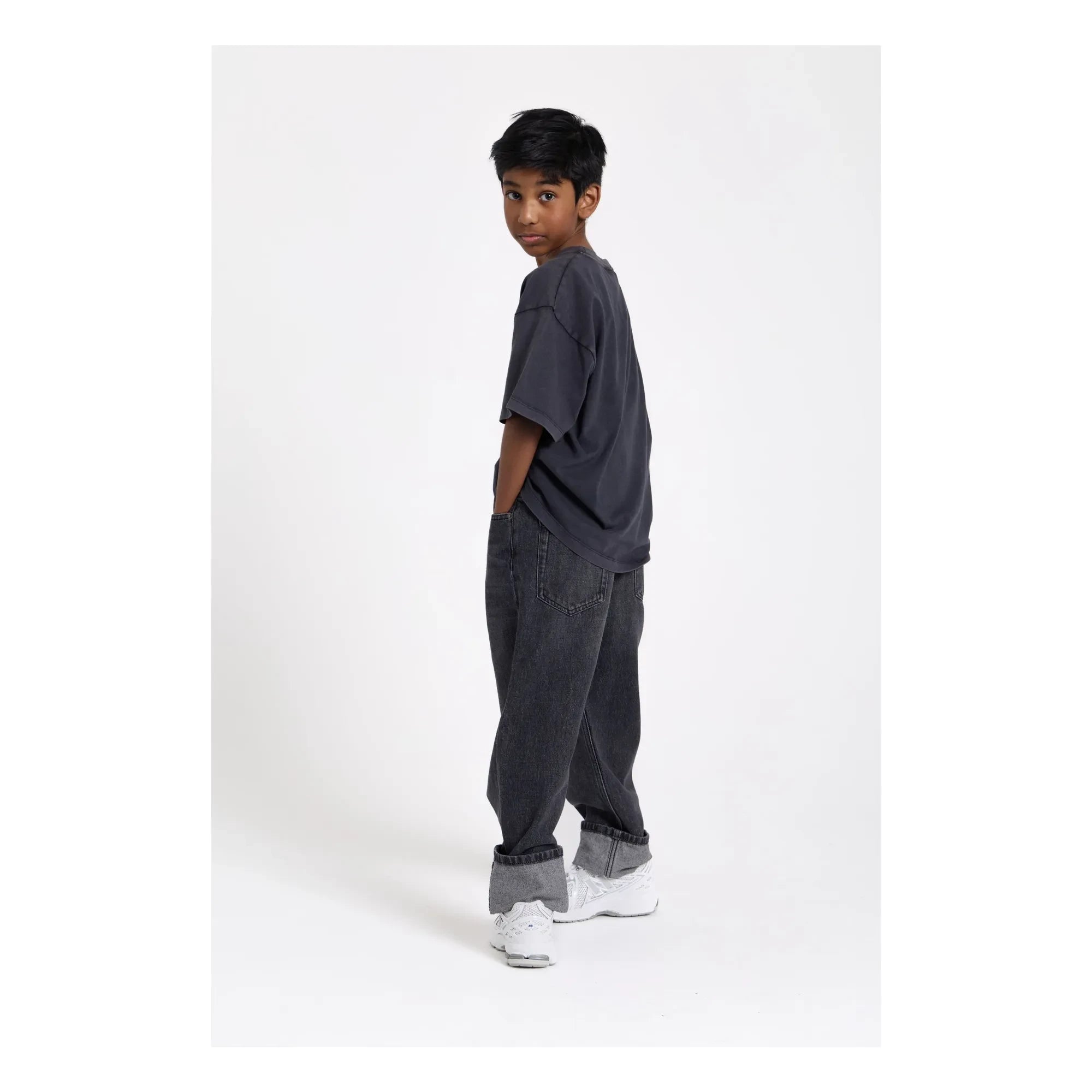 Hundred Pieces - Jean Large Hoodie | Black