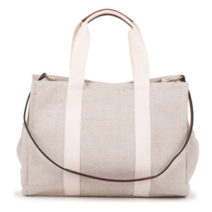 Chloé - Jute Canvas Changing Bag | White